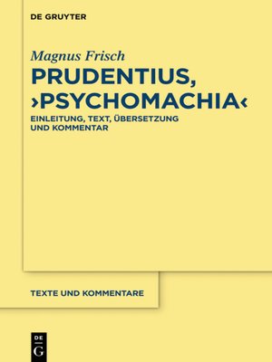 cover image of Prudentius, ›Psychomachia